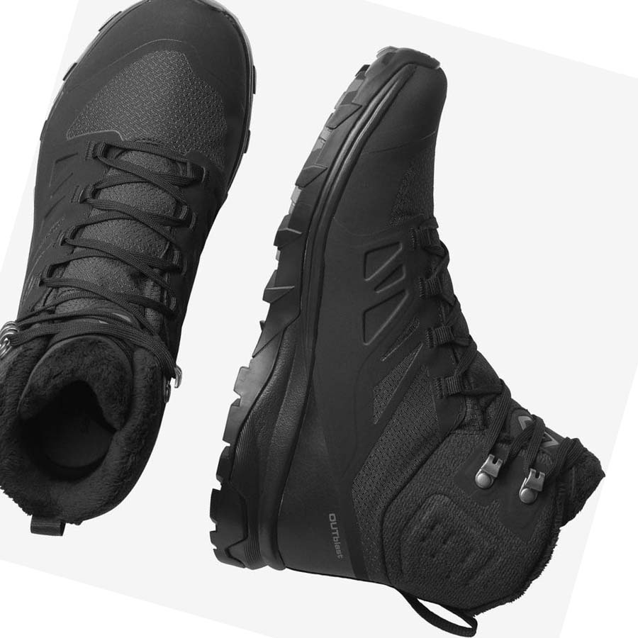 Botas de Invierno Salomon OUTBLAST THINSULATE™ CLIMASALOMON™ WATERPROOF Mujer Negros | MX 2613AHK